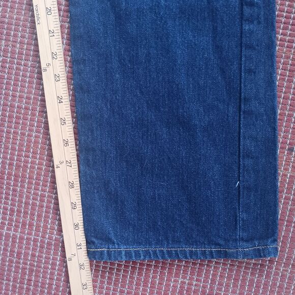 Levi's 501 Mens Size 38X32 Button Fly Original Straight Fit Dark Wash New - Picture 6 of 6